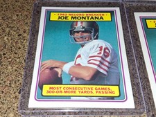 LOT OF 13 1983 TOPPS FB #4. JOE MONTANA