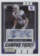 2021 Contenders Draft Picks College Campus Ticket 35/99 Paddy Fisher Auto 0hk3