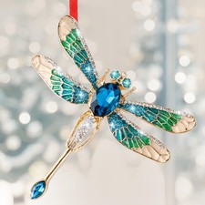 WALENGIF Dragonfly Ornament for Christmas Tree 2025 - Blue