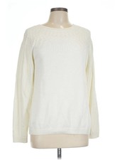 Talbots Women Ivory Pullover Sweater L