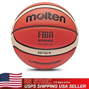 Molten Basketbal B6G4050, top speelbal, premium synthetisch leer, 12 velden, maat 6