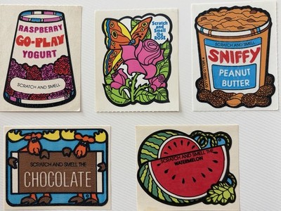 Vintage Scratch And Sniff Sticker Lot MELLO SMELLOS 80s