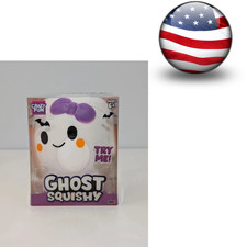 Crazy Fun Halloween Ghost Squishy Squeeze Toy White Purple Bow TikTok VIRAL New