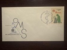 1cuba  FDC COVER 1973 YEAR PEDIATRIC WHO HEALTH MEDICINE STAMPS