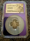 1891 Seated Liberty Dime NGC Genuine Trader Bea Tat