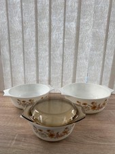 Vintage Pyrex Country Autumn Woodland Casserole Set