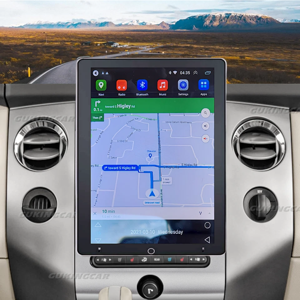 For 2007-2014 Ford Expedition 10.1" Android 13 Carplay Car Stereo Radio GPS Navi Foto 2 de 4