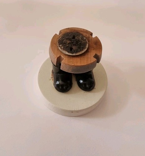 DDR Erzgebirge Räuchermann Nikolaus Weihnachtsmann Sack u Rute ca 18,7cm ! - Bild 8 von 8