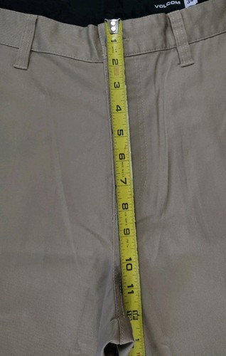 VOLCOM-NWT-Men's Khaki Vmonty Stretch 22 Cotton Blend Chino Shorts-Size 34 - Picture 10 of 11