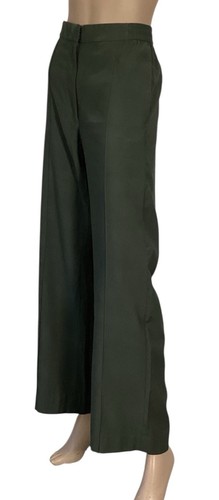 🌻 COS GREEN WIDE LEG PANTS WITH SIDE POCKETS SIZE 38 EUR 10 AU - Picture 3 of 12