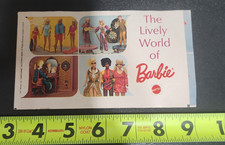 1971 Mattel The Lively World of Barbie Doll Catalog Pamphlet Booklet