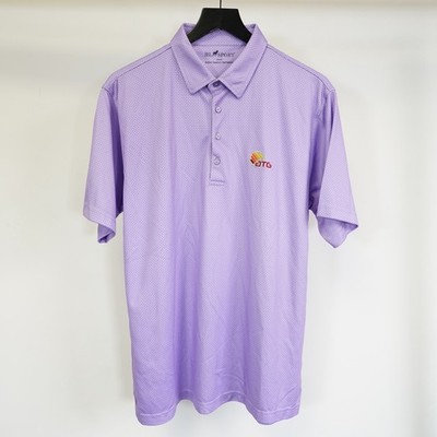 Horn Legend HL Sport Interlink Golf Polo Shirt Men's M Bamboo Charcoal Luxury