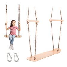 Kinderschaukel Skateboard Schaukel Outdoor Stehen Sitzen Kinder Doppelschaukel