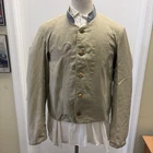 Repro Civil War CSA Cotton Film-Used "veteran" NC Shell Jacket - BIG 45” chest