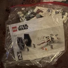 LEGO X-Wing Starfighter & TIE Fighter Star Wars Set 75203 Complete with Manual