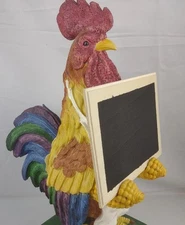 15" Colorful Country Farm Rooster/Hen/Chicken Kitchen Menu board  Chalkboard 