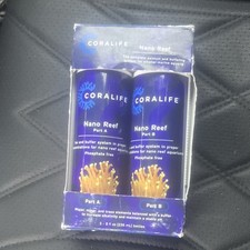 Coralife Nano Reef Part A  B Water Additive Phosphate Free 8oz Marine Aquariums