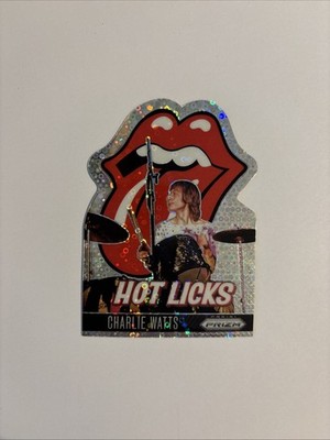 CHARLIE WATTS ROLLING STONES 2025 PRIZM HOT LICKS DIE CUT DISCO 62/149 #1