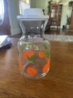 Vintage ANCHOR HOCKING 1987 Orange Juice Carafe Pitcher Jug with Lid