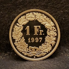 1997-B Switzerland francs, Confederation, FDC set DMPL proof like BU, KM-24a.3
