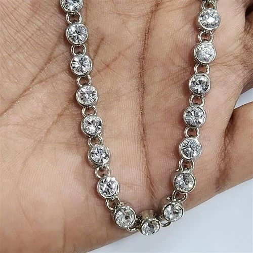 HSN Suzanne Somers Endless Clear Crystal Silvertone 50" Necklace