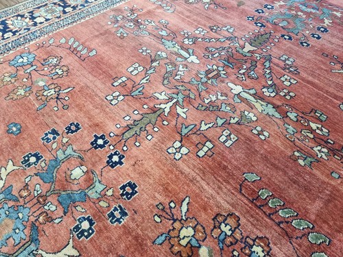 247244-Beautiful Original Antique Persian Ferahan, 287x210cm, Carpet, Tapeto - Picture 14 of 15