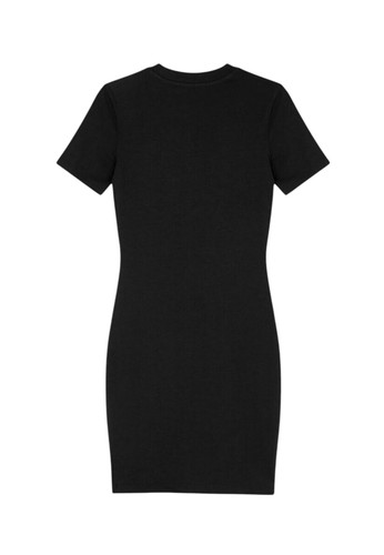 NWT VERSACE J.COUTURE BLACK CRYSTAL OUTLINE BAROQUE T-SHIRT DRESS 78HAOC06 CJ02C - Picture 6 of 6