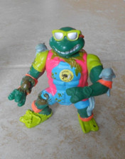 SURFER MIKE Vintage 1990 TMNT 4 Action Figure...