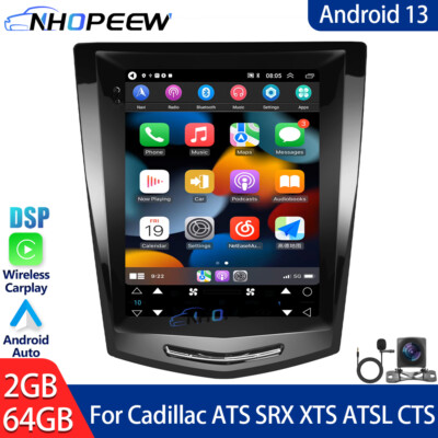 64GB Android 13 9.7'' Car Stereo Radio Carplay For Cadillac ATS SRX XTS ATSL CTS