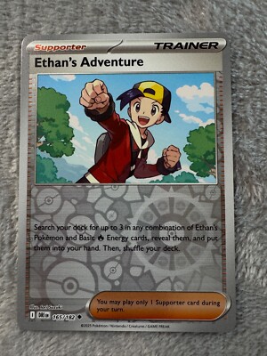 Ethan's adventure reverse holo 165/182 - pokemon - destined rivals - nm - 165