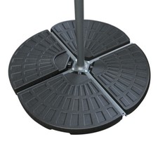 Banana Parasol Base Weights Cantilever Umbrella Stand Holder 4 Piece Fan Shaped