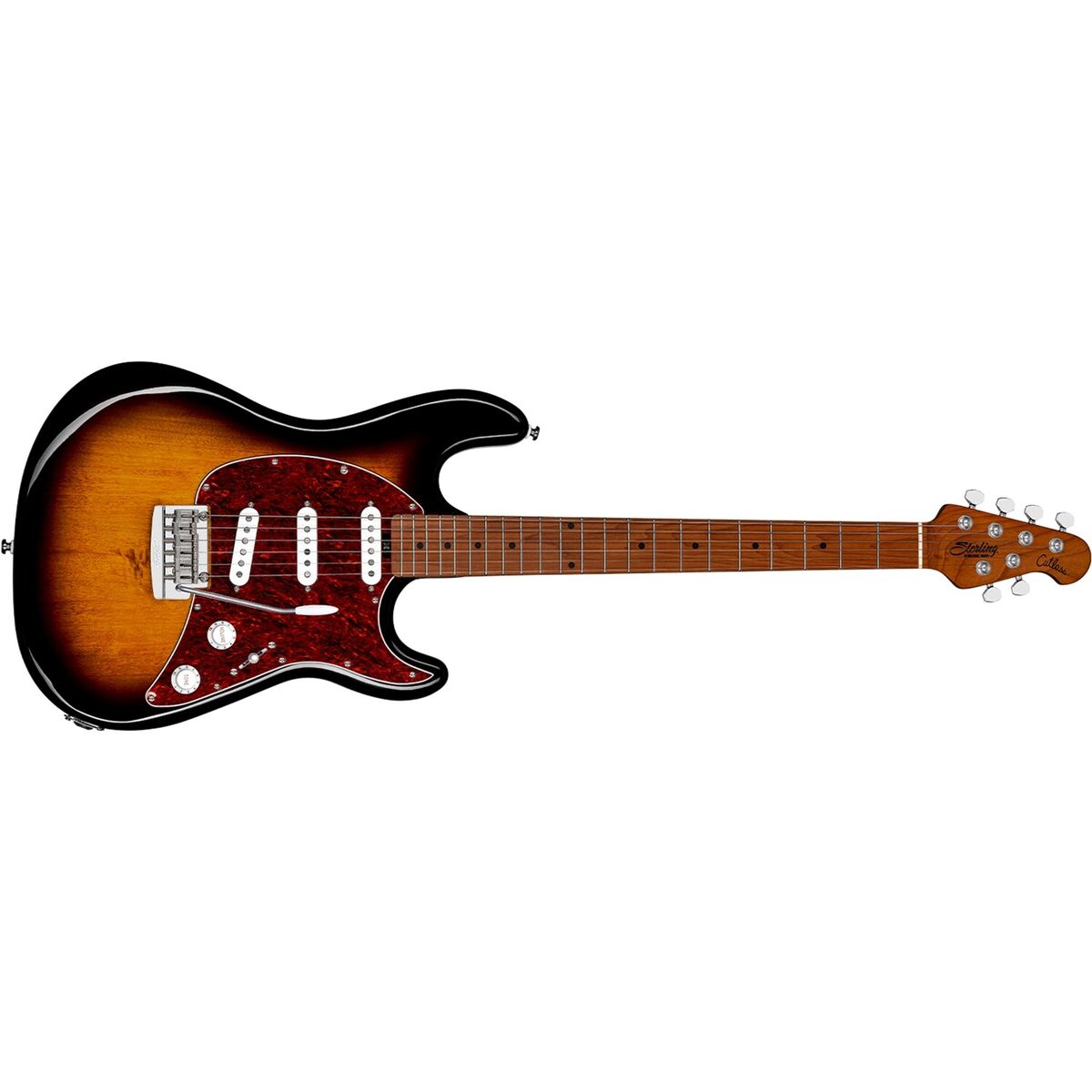 Sterling by Music Man CT50SSS Cutlass Guitar, Roasted Maple Sterling by Music Man CT50SSS Cutlass Guitar, Roasted Maple