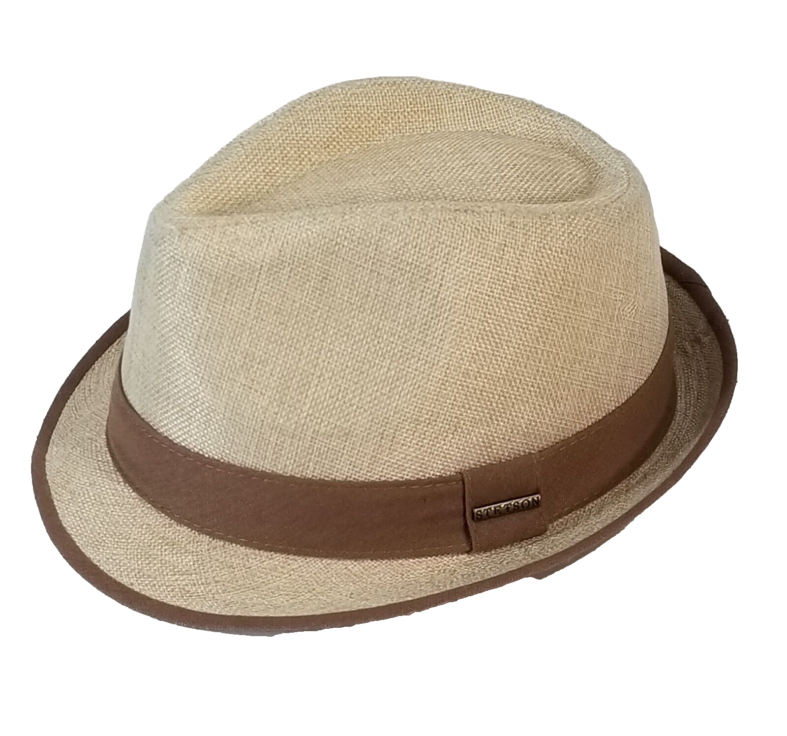 Stetson beige fedora hat for men large size hipster preppy style-image