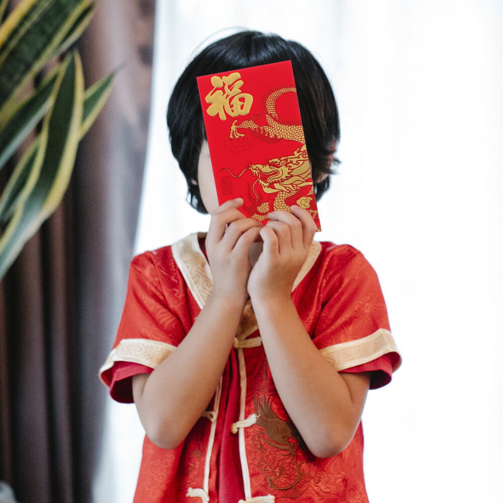 SINGOMON 16PC Chinese Red Envelopes (Hong Bao) - Pink Flower Pattern, Lucky Money Packets For New Year & Weddings - View #6