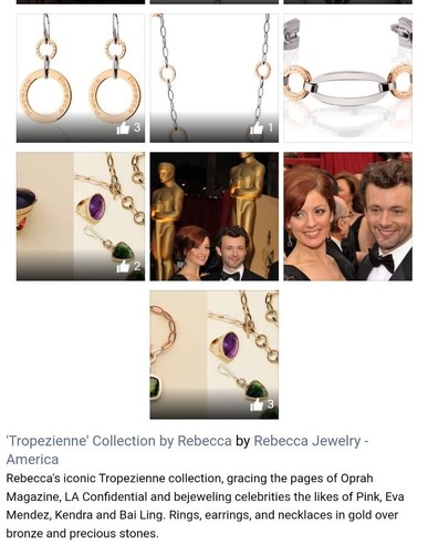 Garnet Heart Necklace REBECCA Italy Tropezienne Collection Chunky Chain W/14K - Picture 23 of 24