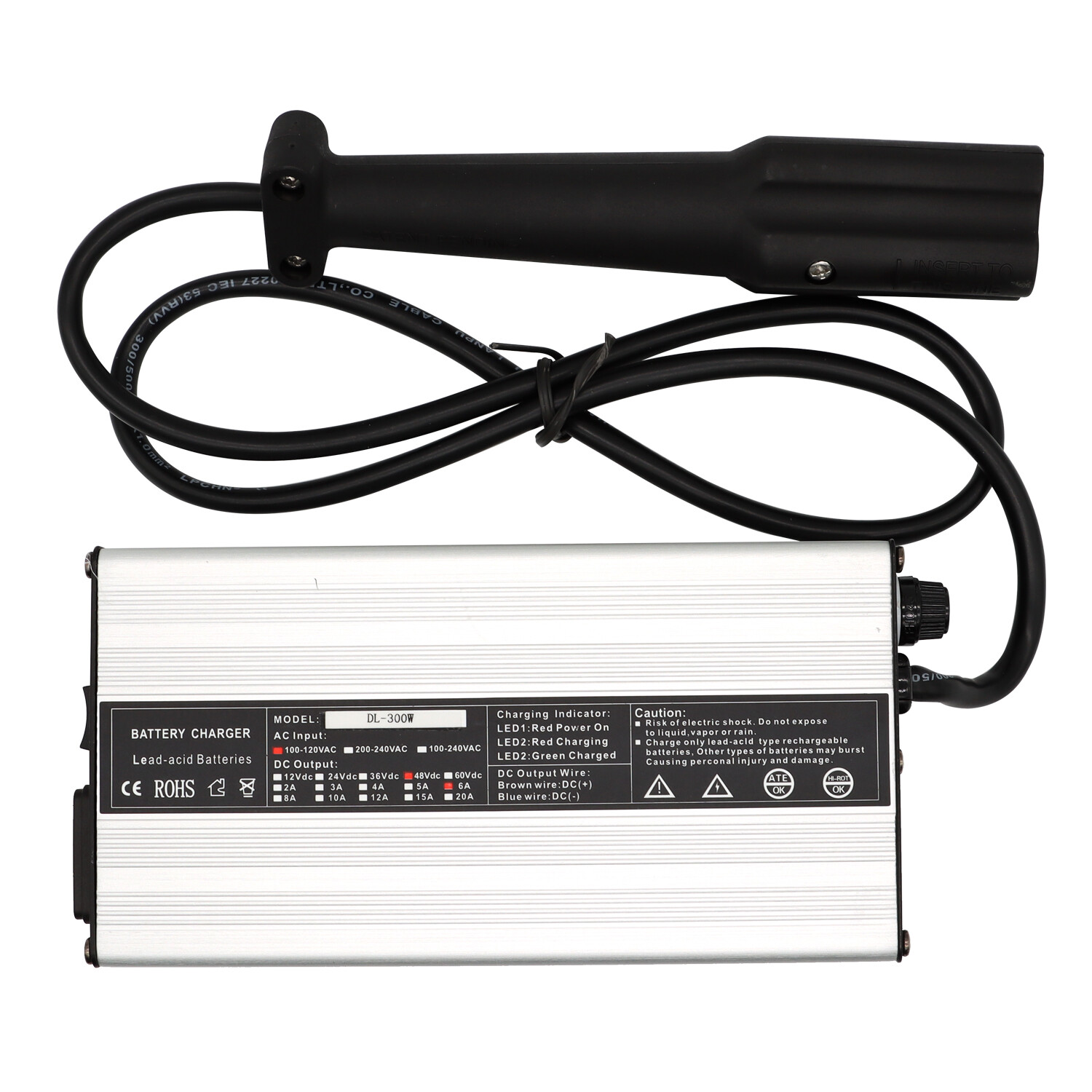 3 PIN For Yamaha Golf Cart Battery Charger 48V 48 VOLT Drive G29 2007