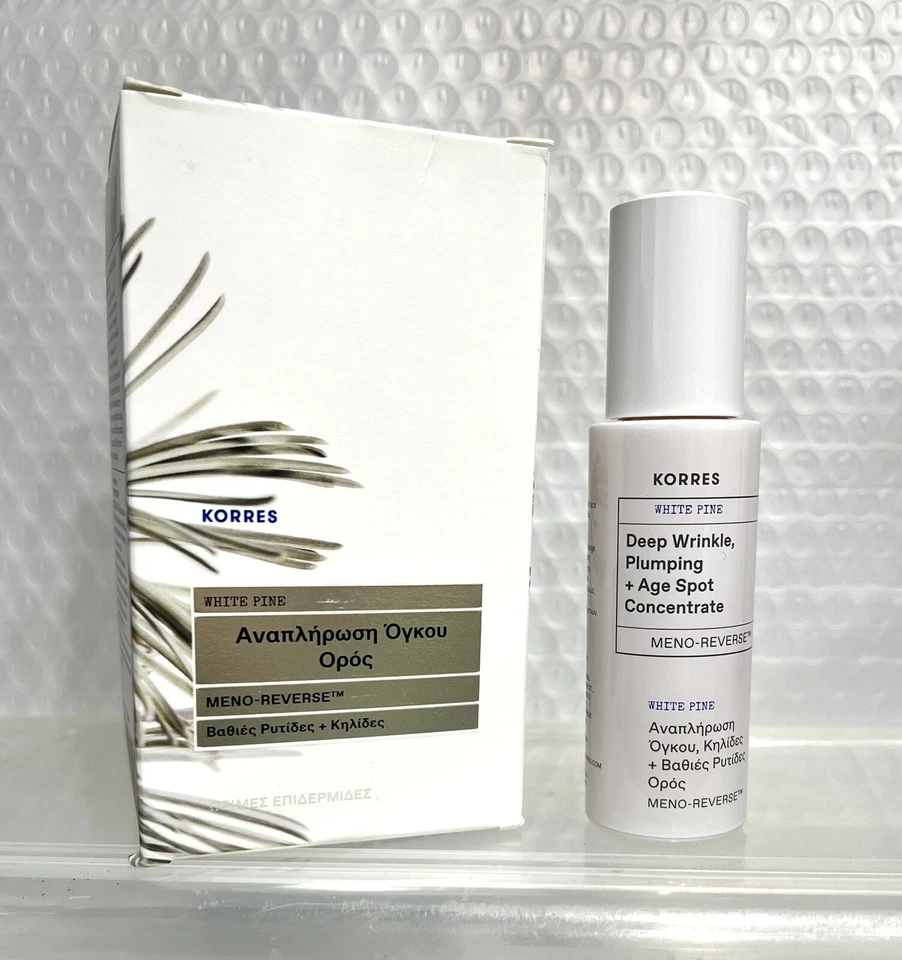 KORRES White Pine rugas profundas, plumping + concentrado de manchas de idade novo na caixa - Imagem 2 de 4