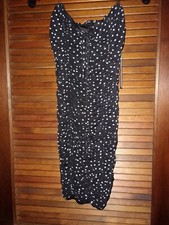 Blashe NWT Black & White Polka Dot Ruched Strapless Bodycon Mini Dress - Size S