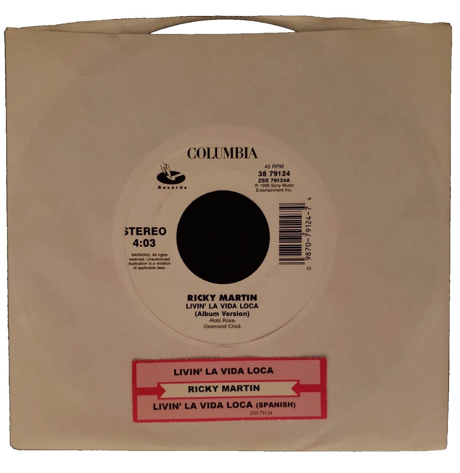 Latin 45 RPM Speed Vinyl Records