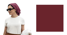 BURGUNDY Wine SOLID 22" BANDANA Head Neck Wrap Scarf Scarve Handkerchief Hanky