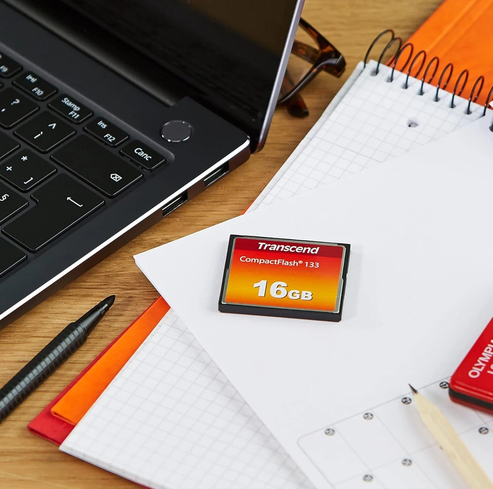 Transcend 16GB CompactFlash 133 Memory Card Up to 50/20 MB/s, TS16GCF133 - Bild 2 von 4