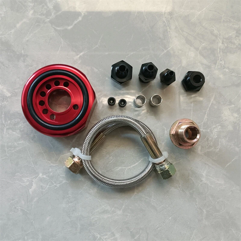 VTEC Head Conversion Kit - LS B18 B20 Aluminum Adapter Plate Sandwich Set Red Foto 4 de 4