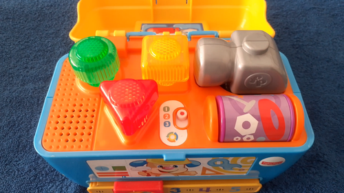 ~ Fisher-Price ~ Interaktives Baby Spielzeug Werkzeugkoffer mit Ton & Musik - Video 1 von 1