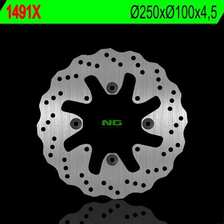 Disque de frein arrière NG 250x100x4.5 moto Kawasaki 650 Vulcan 2015