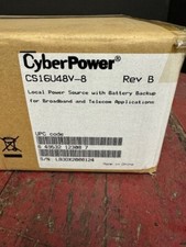CyberPower CS16U48V-8 Indoor FTTx Series 48 VDC 12V/8Ah New in Box