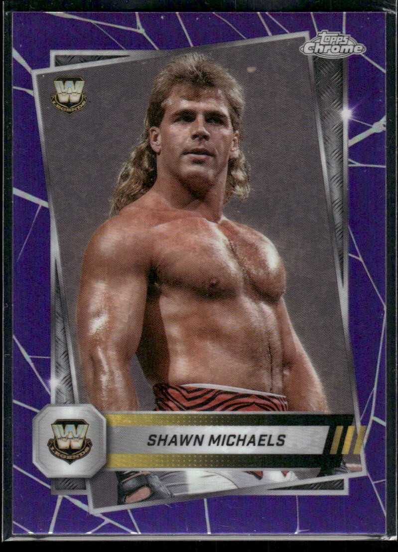 2025 Topps Chrome WWE Shawn Michaels #188 Purple Refractor