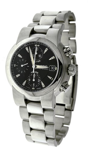 ORIS Cronografo Automatico Quadrante Nero Acciaio Inox Men's Watch 7520-41  | eBay