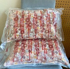 2Room Essentials Printed Cotton with Embroidery Lumbar 12x18" Throw Pillows