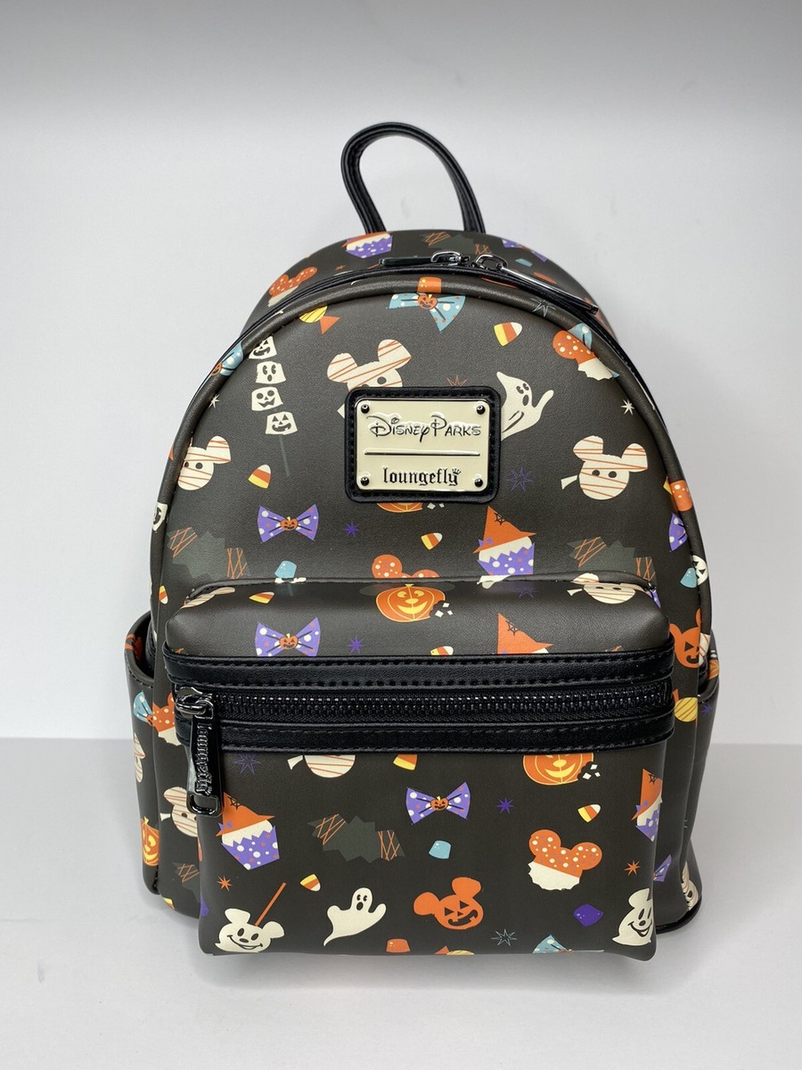 NWT Disney Parks Halloween 2020 Loungefly Mickey Tricks & Treats Snack Backpack Disney 100 Mickey Halloween Trick or Treaters Loungefly Mini  main image 4