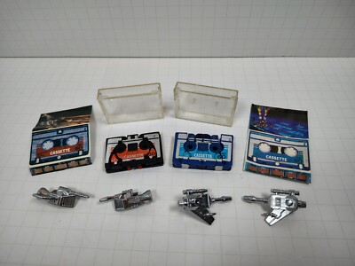 Transformers G1 Vintage Cassetteman Knockoff Frenzy Lazerbeak Complete Cases